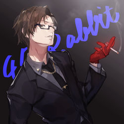 This is a pixiv picture whose title is 45 Rabbit.