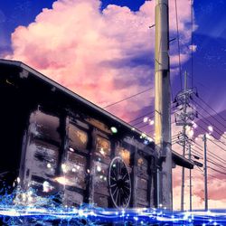This is a pixiv picture whose title is 蛍をみた場所.