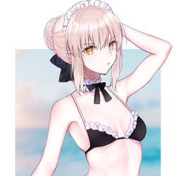 This is a pixiv picture whose title is 水着.