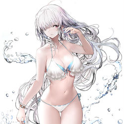 This is a pixiv picture whose title is 白水着2020.