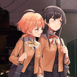 This is a pixiv picture whose title is 帰り道.