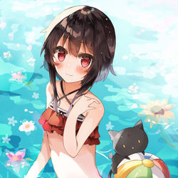 This is a pixiv picture whose title is このファンの夏！.