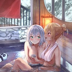 This is a pixiv picture whose title is 温泉.