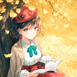 This is a pixiv picture whose title is 黄金色の物語.