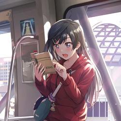 This is a pixiv picture whose title is ラノベ大好き優木さん.