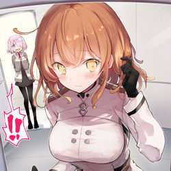 This is a pixiv picture whose title is 「ねえマシュ、おかしくないかなぁ……？」.