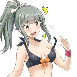 This is a pixiv picture whose title is 夕張改二水着.