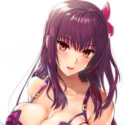 This is a pixiv picture whose title is FGO スカサハ(水着).