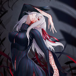 This is a pixiv picture whose title is 黒桜.