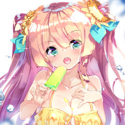 This is a pixiv picture whose title is 水着ヘリアンサス【花騎士】.