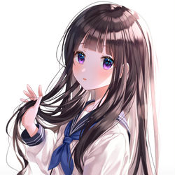 This is a pixiv picture whose title is 千反田える.