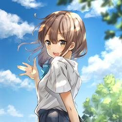This is a pixiv picture whose title is 明日もここで待ってるね！.
