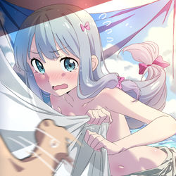 This is a pixiv picture whose title is スク水素材お試し紗霧.