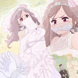 This is a pixiv picture whose title is ヴェールの下の企み.