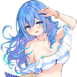 This is a pixiv picture whose title is 水着藍さん.