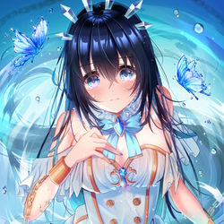 This is a pixiv picture whose title is 『Blue Tears』.