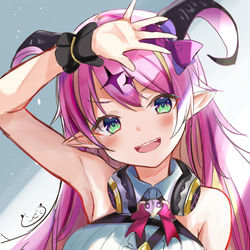 This is a pixiv picture whose title is ホロライブ5期生　魔乃アロエ.