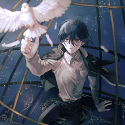 This is a pixiv picture whose title is 最原終一.