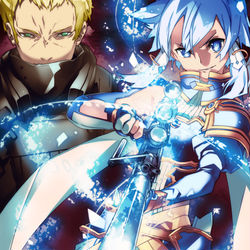 This is a pixiv picture whose title is Sinon vs Subtilizer.