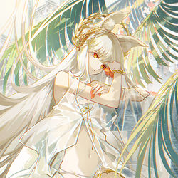 This is a pixiv picture whose title is 白金.