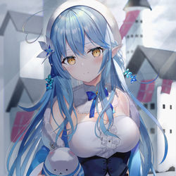 This is a pixiv picture whose title is 白銀の大地.