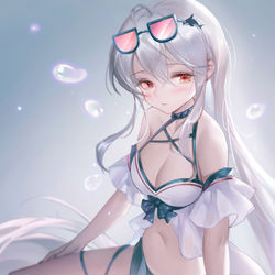 This is a pixiv picture whose title is 斯卡蒂.