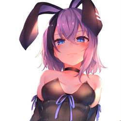 This is a pixiv picture whose title is ナスバニー.