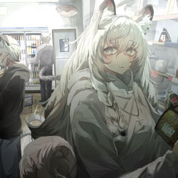 This is a pixiv picture whose title is dinner.