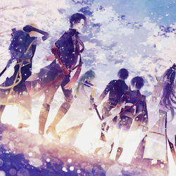 This is a pixiv picture whose title is 5周年.