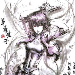 This is a pixiv picture whose title is 【極道畫師】草薙素子（sac2045）.