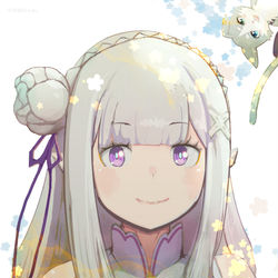 This is a pixiv picture whose title is エミリアたんまじ天使＝EMT.