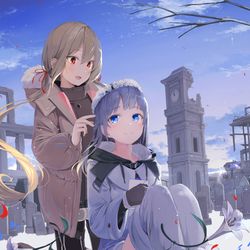 This is a pixiv picture whose title is 103億年で一番幸せな人形の女の子.