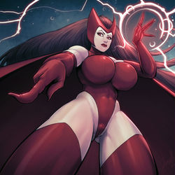 This is a pixiv picture whose title is Scarlet Witch.