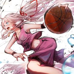 This is a pixiv picture whose title is 「DUNK!!!/feat.IA」(commission).