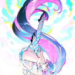 This is a pixiv picture whose title is 堕天使.