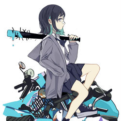 This is a pixiv picture whose title is 流し目.