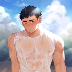 This is a pixiv picture whose title is 夏だね.