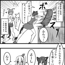 This is a pixiv picture whose title is 東方大体四コマ漫画.