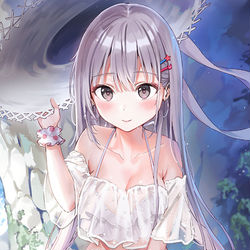 This is a pixiv picture whose title is ねぇ、ここなら誰にもバレないでしょう...？.