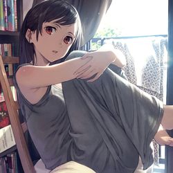 This is a pixiv picture whose title is 巣ごもりさんの日光浴タイム.