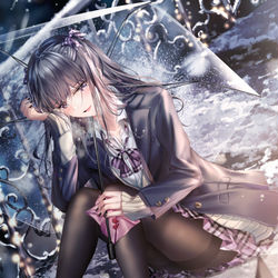 This is a pixiv picture whose title is ❄️.