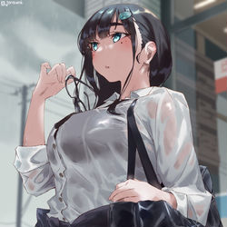 This is a pixiv picture whose title is …いや雨降りすぎでしょ。.