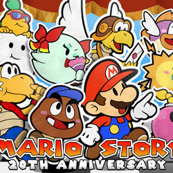This is a pixiv picture whose title is マリオストーリー20周年.