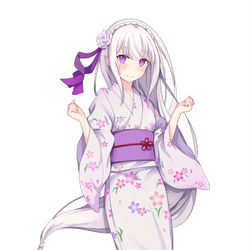 This is a pixiv picture whose title is 浴衣エミリア.
