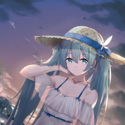 This is a pixiv picture whose title is 花と海.
