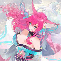 This is a pixiv picture whose title is Spiritblossom Ahri.