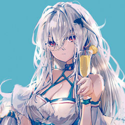 This is a pixiv picture whose title is 驭浪-斯卡蒂.