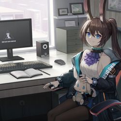 This is a pixiv picture whose title is 阿米娅.