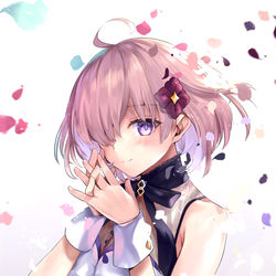 This is a pixiv picture whose title is 5周年のマシュ.