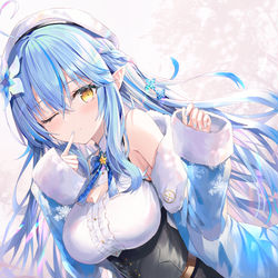 This is a pixiv picture whose title is 雪花ラミィ.
